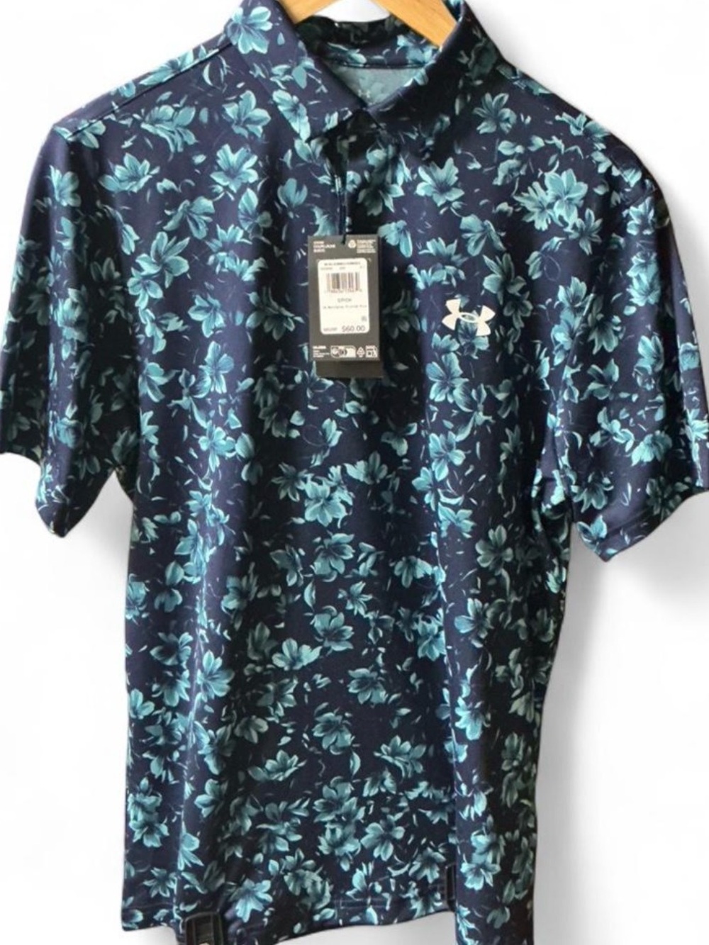 Matchplay Printed Floral Polo by Under Armour NWT Small